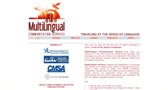 Desktop Screenshot of multilingualservice.com