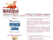Tablet Screenshot of multilingualservice.com